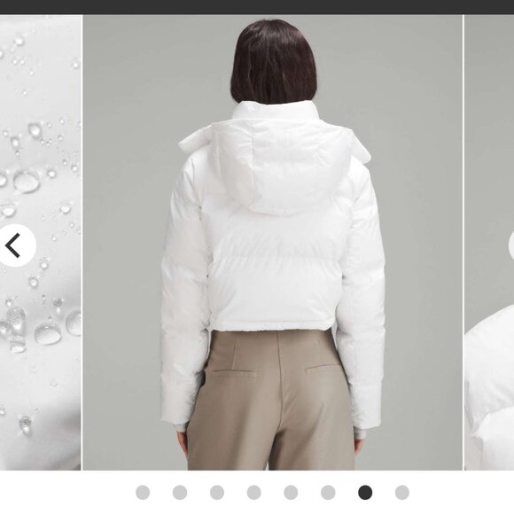 NWT Lululemon Wunder Puff Super-Cropped Jacket White *rare discontinued - Picture 3 of 7